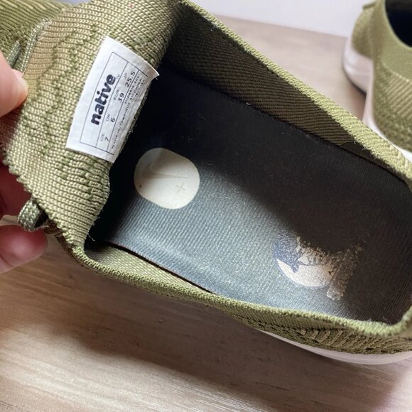 Native AP Mercury Liteknit Sneakers Shoes Men 7 Woman 9 Forest Green - Picture 5 of 7